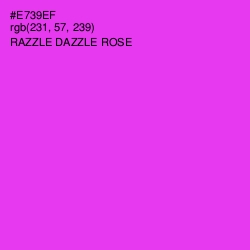 #E739EF - Razzle Dazzle Rose Color Image