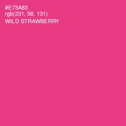 #E73A83 - Wild Strawberry Color Image