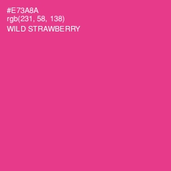 #E73A8A - Wild Strawberry Color Image