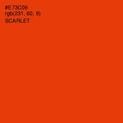 #E73C09 - Scarlet Color Image