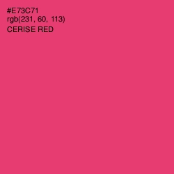 #E73C71 - Cerise Red Color Image