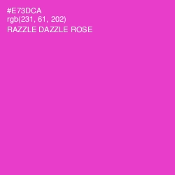 #E73DCA - Razzle Dazzle Rose Color Image