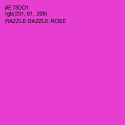 #E73DD1 - Razzle Dazzle Rose Color Image