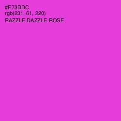 #E73DDC - Razzle Dazzle Rose Color Image