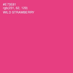 #E73E81 - Wild Strawberry Color Image
