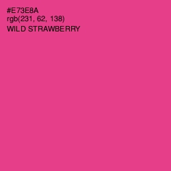 #E73E8A - Wild Strawberry Color Image