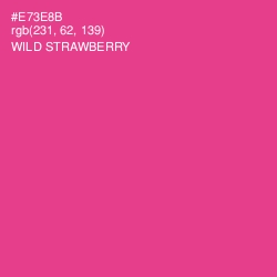 #E73E8B - Wild Strawberry Color Image