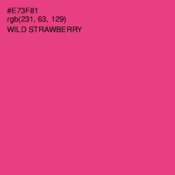 #E73F81 - Wild Strawberry Color Image