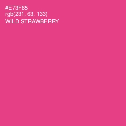 #E73F85 - Wild Strawberry Color Image