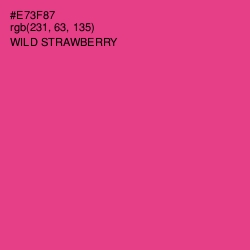 #E73F87 - Wild Strawberry Color Image