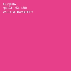 #E73F8A - Wild Strawberry Color Image