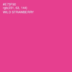 #E73F90 - Wild Strawberry Color Image