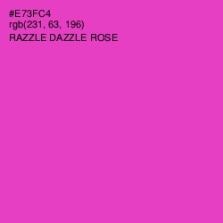 #E73FC4 - Razzle Dazzle Rose Color Image