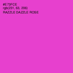 #E73FCE - Razzle Dazzle Rose Color Image