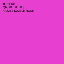 #E73FD0 - Razzle Dazzle Rose Color Image