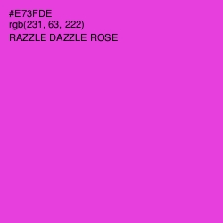 #E73FDE - Razzle Dazzle Rose Color Image