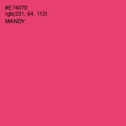 #E74070 - Mandy Color Image