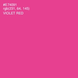 #E74091 - Violet Red Color Image