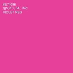 #E74098 - Violet Red Color Image