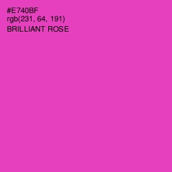 #E740BF - Brilliant Rose Color Image