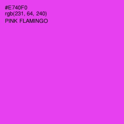 #E740F0 - Pink Flamingo Color Image