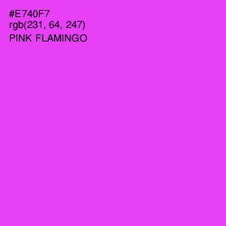 #E740F7 - Pink Flamingo Color Image