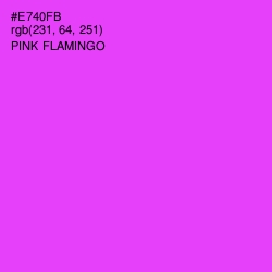 #E740FB - Pink Flamingo Color Image