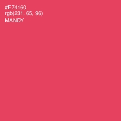 #E74160 - Mandy Color Image