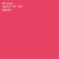 #E74164 - Mandy Color Image