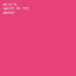 #E7417A - Mandy Color Image