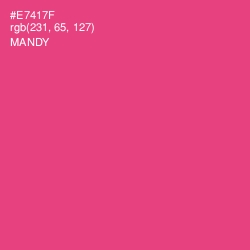 #E7417F - Mandy Color Image