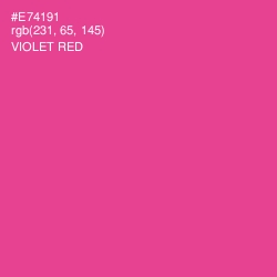 #E74191 - Violet Red Color Image