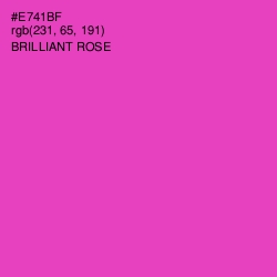 #E741BF - Brilliant Rose Color Image