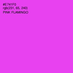 #E741F0 - Pink Flamingo Color Image