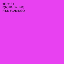 #E741F1 - Pink Flamingo Color Image