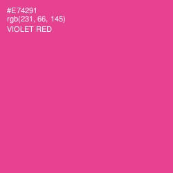 #E74291 - Violet Red Color Image