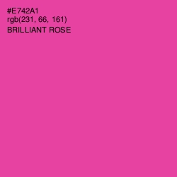 #E742A1 - Brilliant Rose Color Image