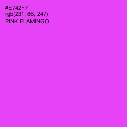 #E742F7 - Pink Flamingo Color Image