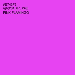 #E743F3 - Pink Flamingo Color Image
