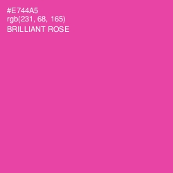 #E744A5 - Brilliant Rose Color Image