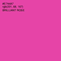 #E744A7 - Brilliant Rose Color Image