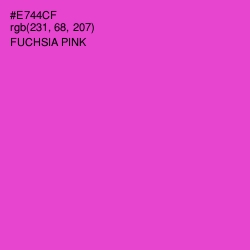 #E744CF - Fuchsia Pink Color Image