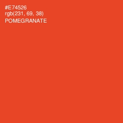 #E74526 - Pomegranate Color Image