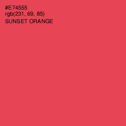 #E74555 - Sunset Orange Color Image