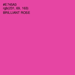 #E745A3 - Brilliant Rose Color Image