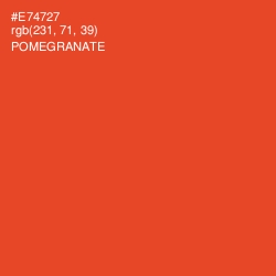 #E74727 - Pomegranate Color Image