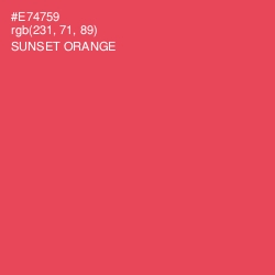 #E74759 - Sunset Orange Color Image