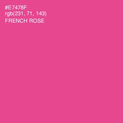#E7478F - French Rose Color Image