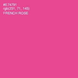 #E74791 - French Rose Color Image