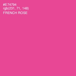 #E74794 - French Rose Color Image